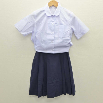 【中古】岡山県 妹尾中学校 女子制服 2点 (シャツ・スカート) sf061229