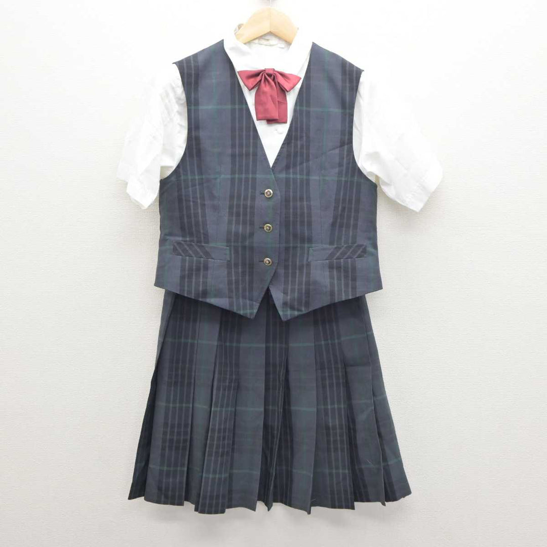 中古】千葉県 専修大学松戸中学校・高等学校 女子制服 4点 (ベスト・シャツ・スカート) sf061237 | 中古制服通販パレイド