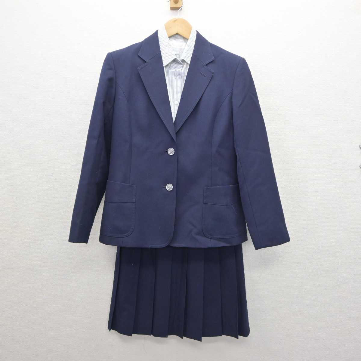 【中古】神奈川県 大和西高等学校 女子制服 3点 (ブレザー・シャツ・スカート) sf061240