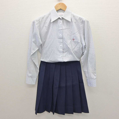 【中古】神奈川県 大和西高等学校 女子制服 2点 (シャツ・スカート) sf061242