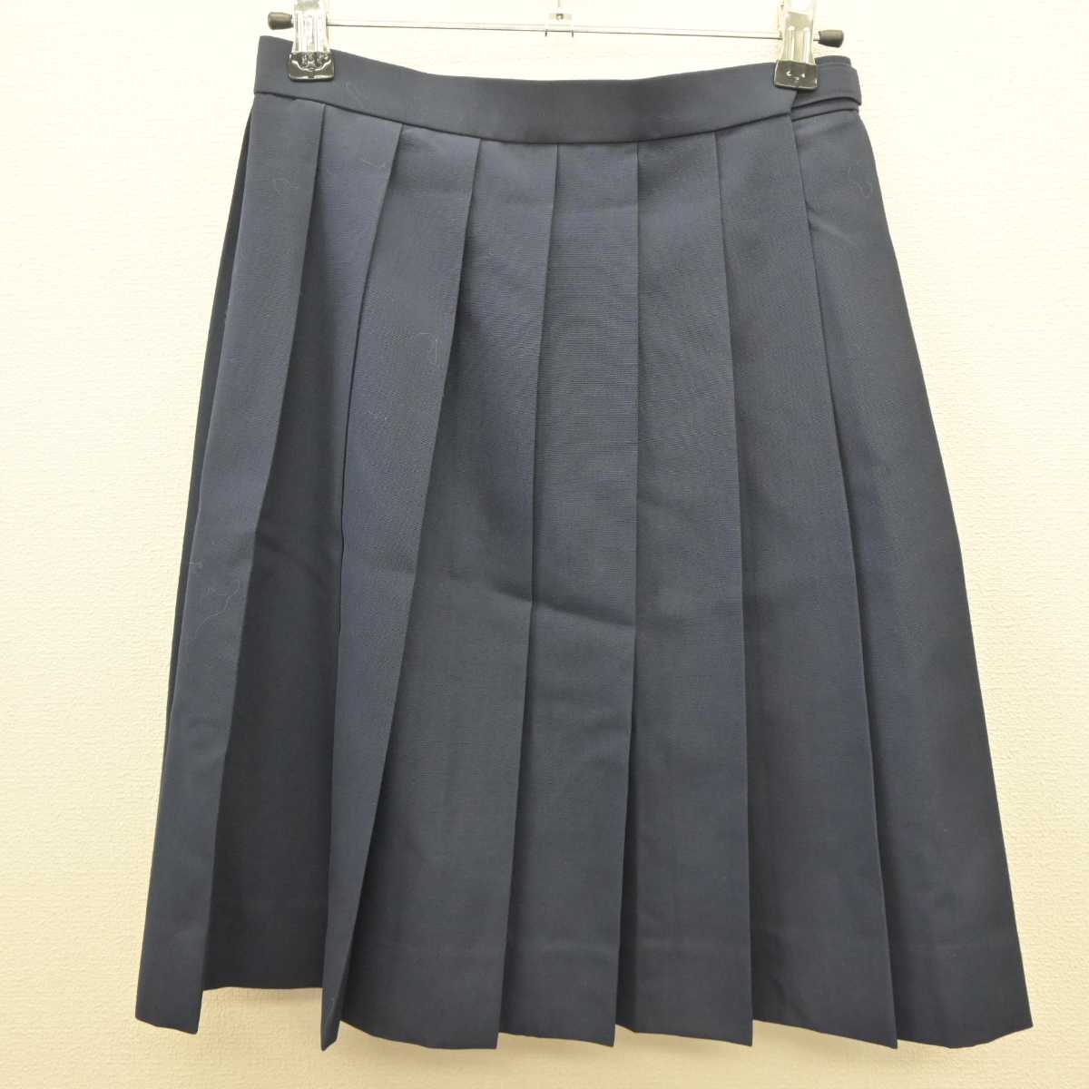 【中古】神奈川県 大和西高等学校 女子制服 2点 (ニットベスト・スカート) sf061243