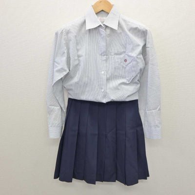 【中古】神奈川県 大和西高等学校 女子制服 2点 (シャツ・スカート) sf061244