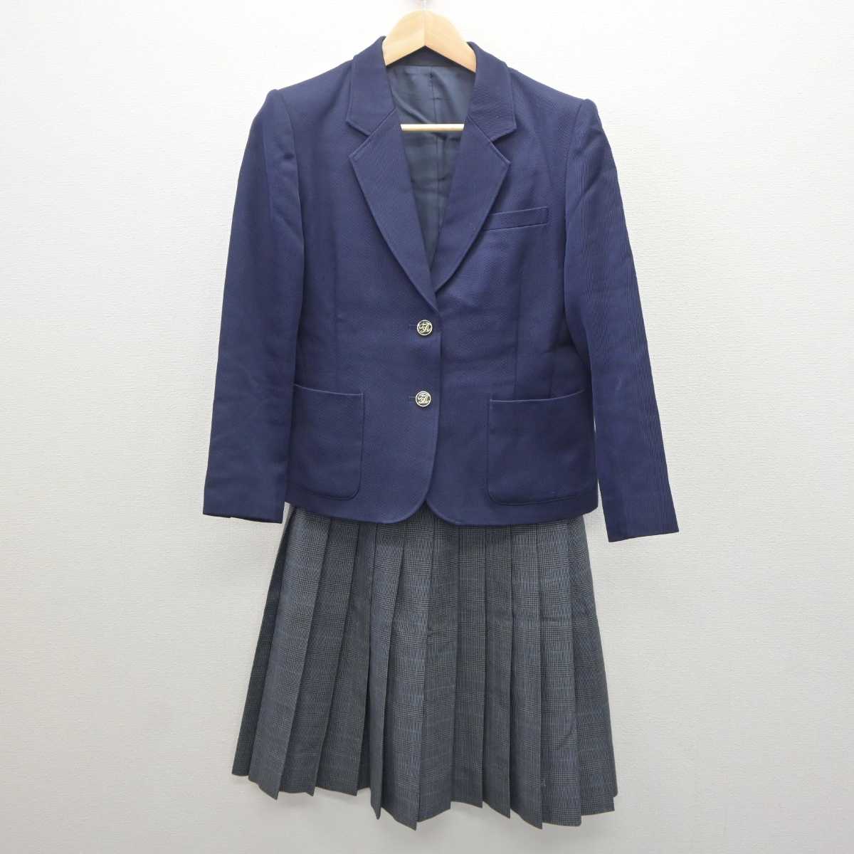 【中古】静岡県 田方農業高等学校 女子制服 3点 (ブレザー・ベスト・スカート) sf061248