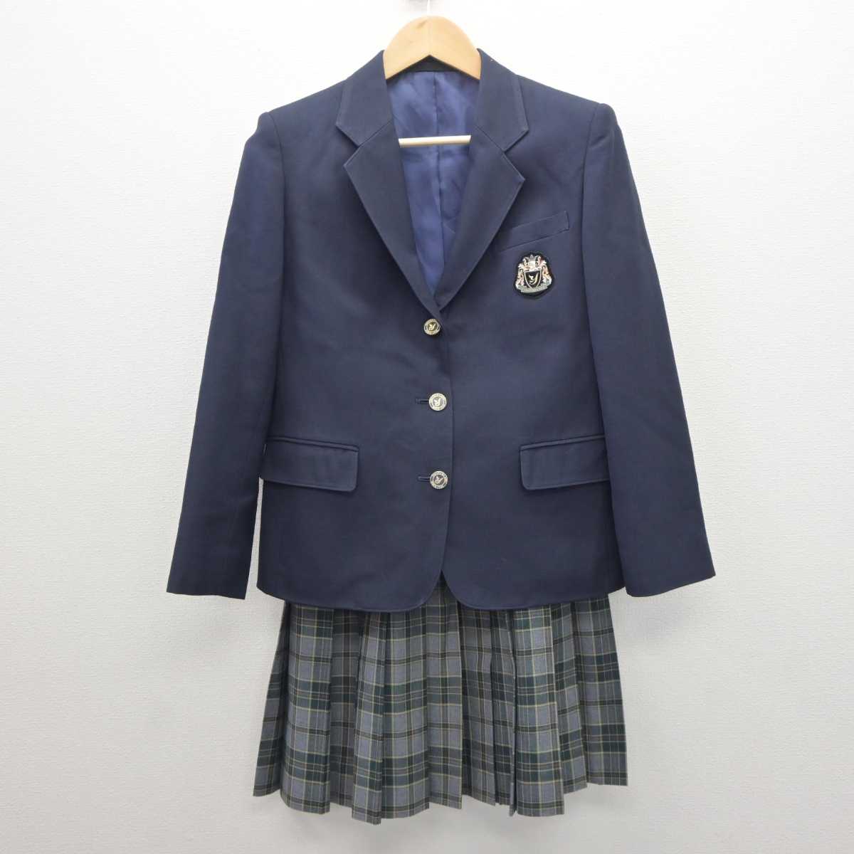 【中古】神奈川県 横浜創英高等学校 女子制服 3点 (ブレザー・スカート・スカート) sf061255