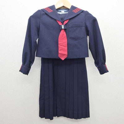 【中古】東京都 川村小学校 女子制服 3点 (セーラー服・ジャンパースカート) sf061260