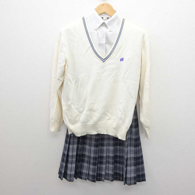 【中古】大阪府 咲くやこの花高等学校 女子制服 5点 (ブレザー・ニット・シャツ・スカート) sf061284