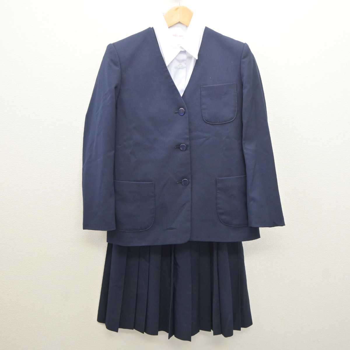 【中古】埼玉県 須賀中学校 女子制服 3点 (ブレザー・シャツ・スカート) sf061288