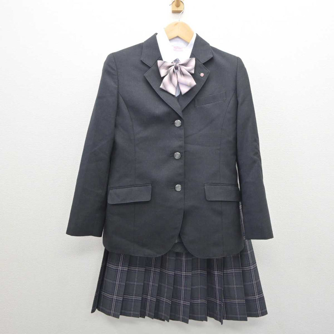 【中古】埼玉県 蓮田松韻高等学校 女子制服 6点 (ブレザー・ニット・シャツ・スカート) sf061290