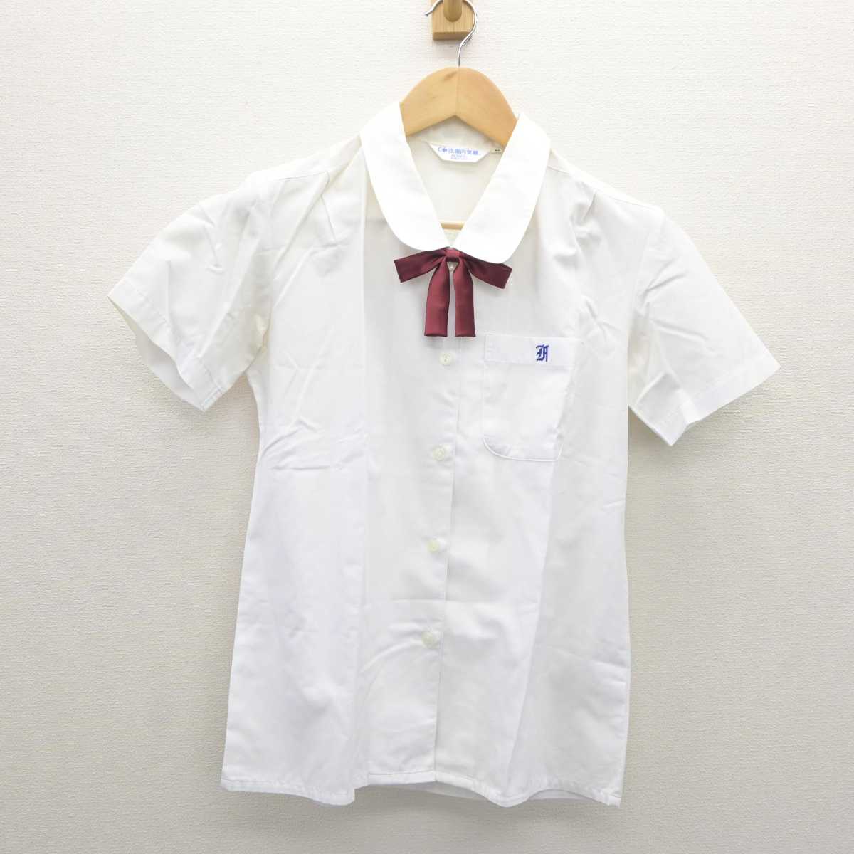 【中古】兵庫県 葺合高校高等学校 女子制服 3点 (シャツ・ニットベスト・スカート) sf061294