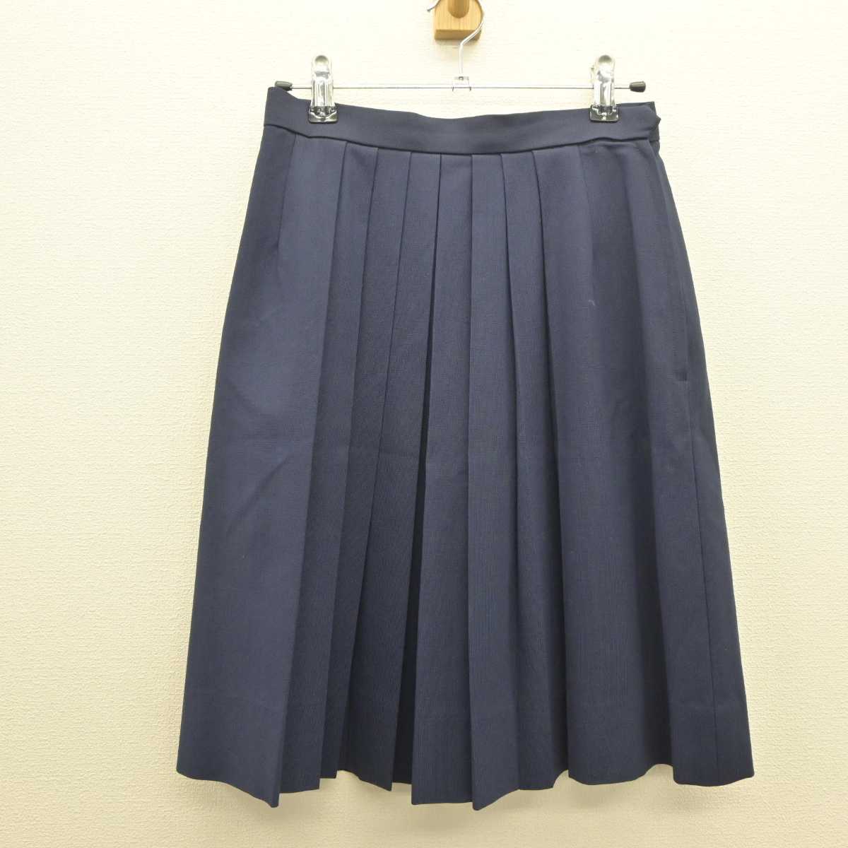 【中古】兵庫県 葺合高校高等学校 女子制服 3点 (シャツ・ニットベスト・スカート) sf061294