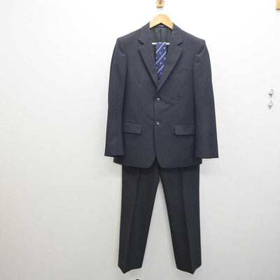 【中古】兵庫県 六甲アイランド高等学校 男子制服 3点 (ブレザー・ズボン) sf061299