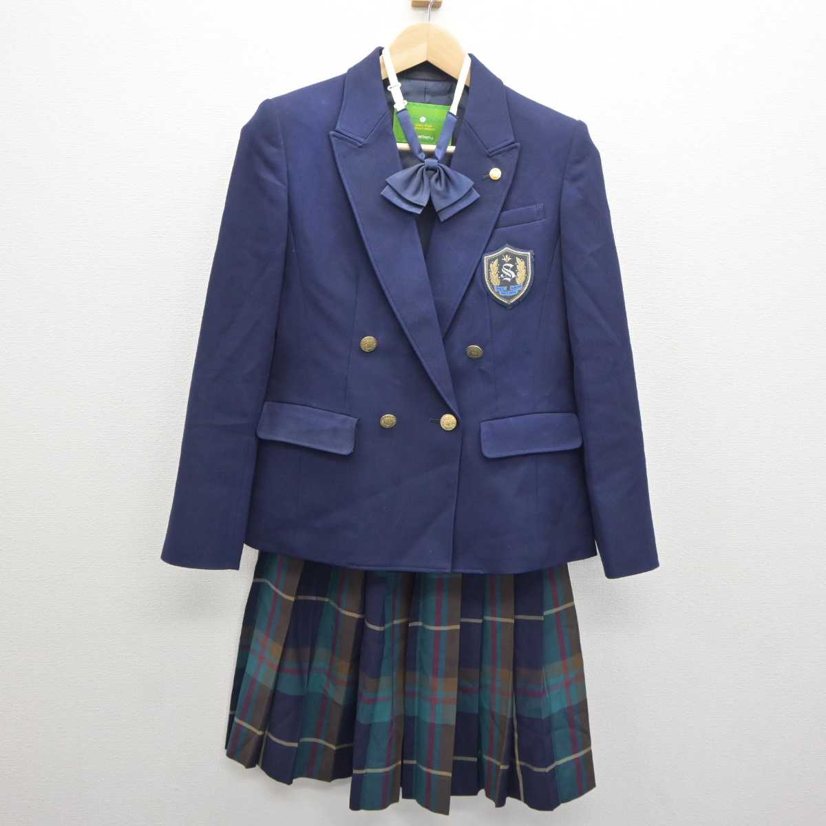 【中古】東京都 創価高等学校 女子制服 4点 (ブレザー・ニット・スカート) sf061301