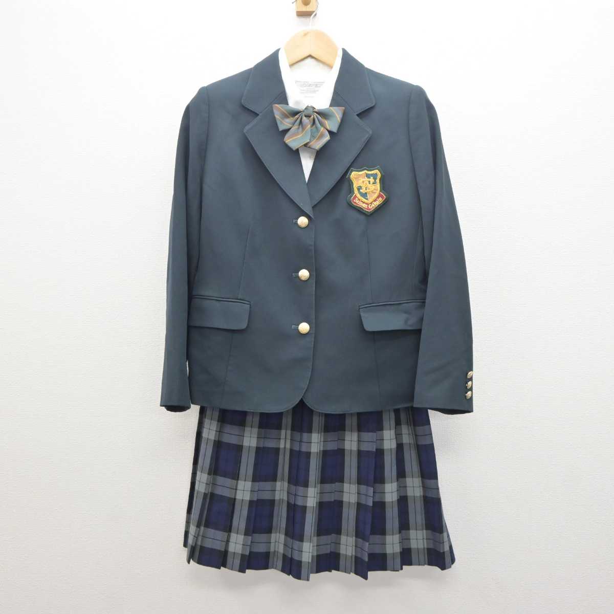 【中古】福岡県 西南学院高等学校 女子制服 4点 (ブレザー・シャツ・スカート) sf061305