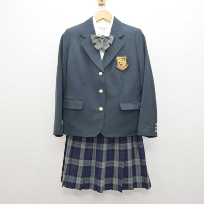 【中古】福岡県 西南学院高等学校 女子制服 4点 (ブレザー・シャツ・スカート) sf061305