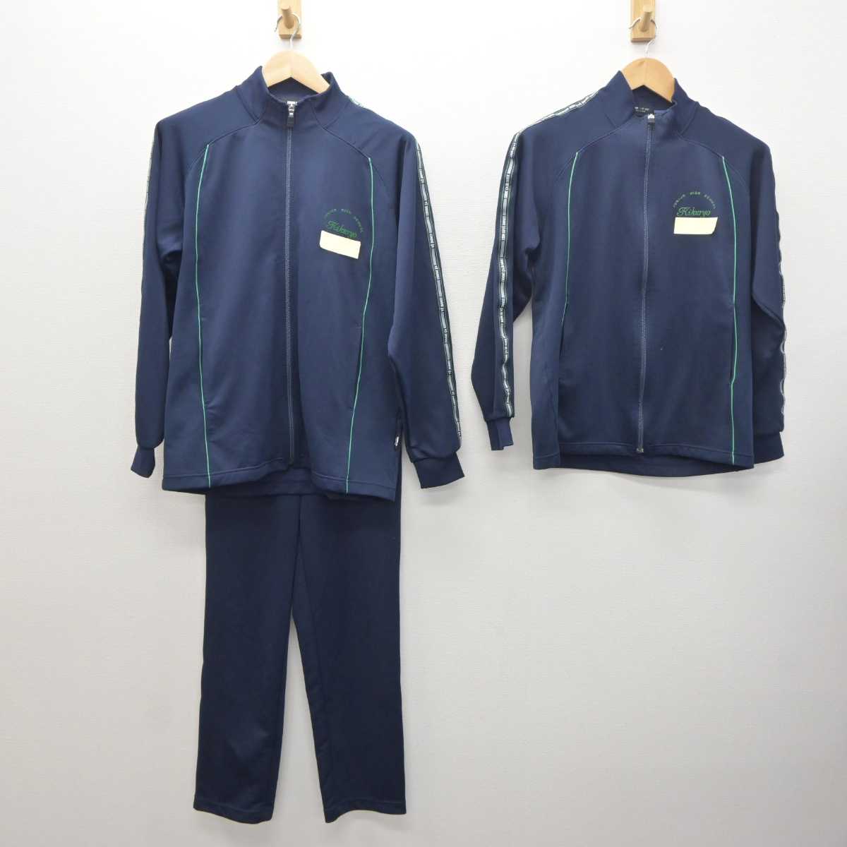 【中古】福岡県 菊陵中学校 女子制服 3点 (ジャージ 上・ジャージ 上・ジャージ 下) sf061319