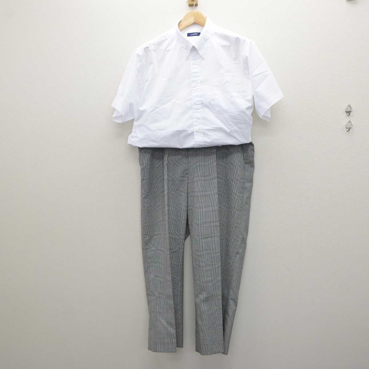 【中古】東京都 城西大学城西附属高等学校 男子制服 2点 (シャツ・ズボン) sf061329