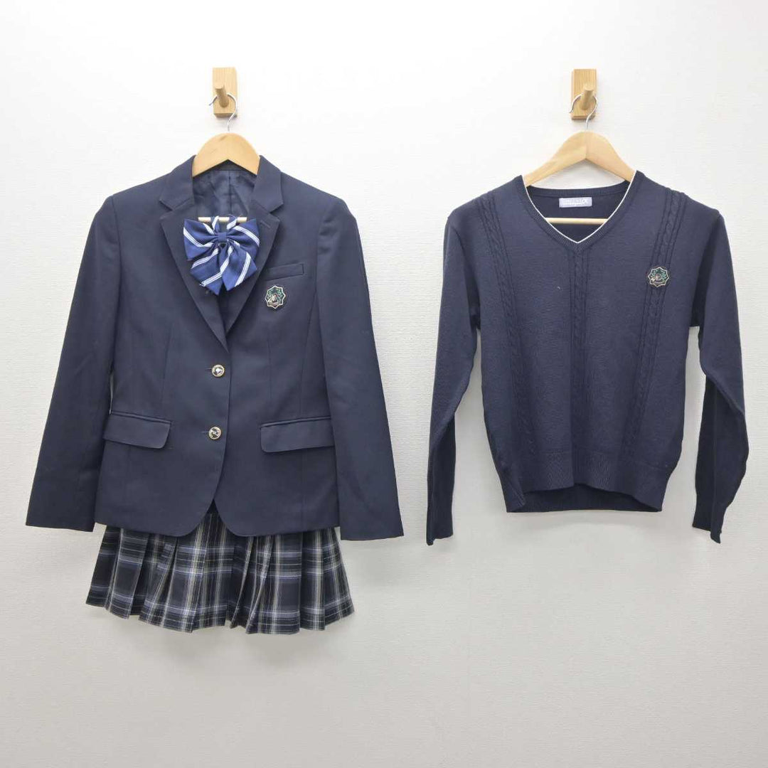 【中古】大阪府 浪速高等学校 女子制服 4点 (ブレザー・ニット・スカート) sf061334 | 中古制服通販パレイド