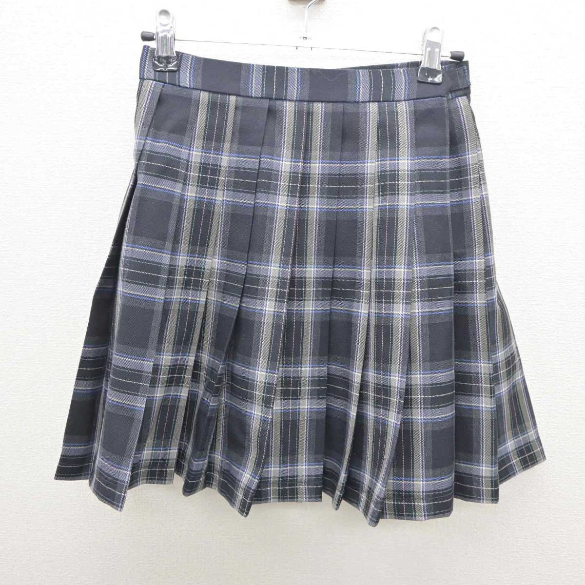 【中古】大阪府 浪速高等学校 女子制服 4点 (ブレザー・ニット・スカート) sf061334