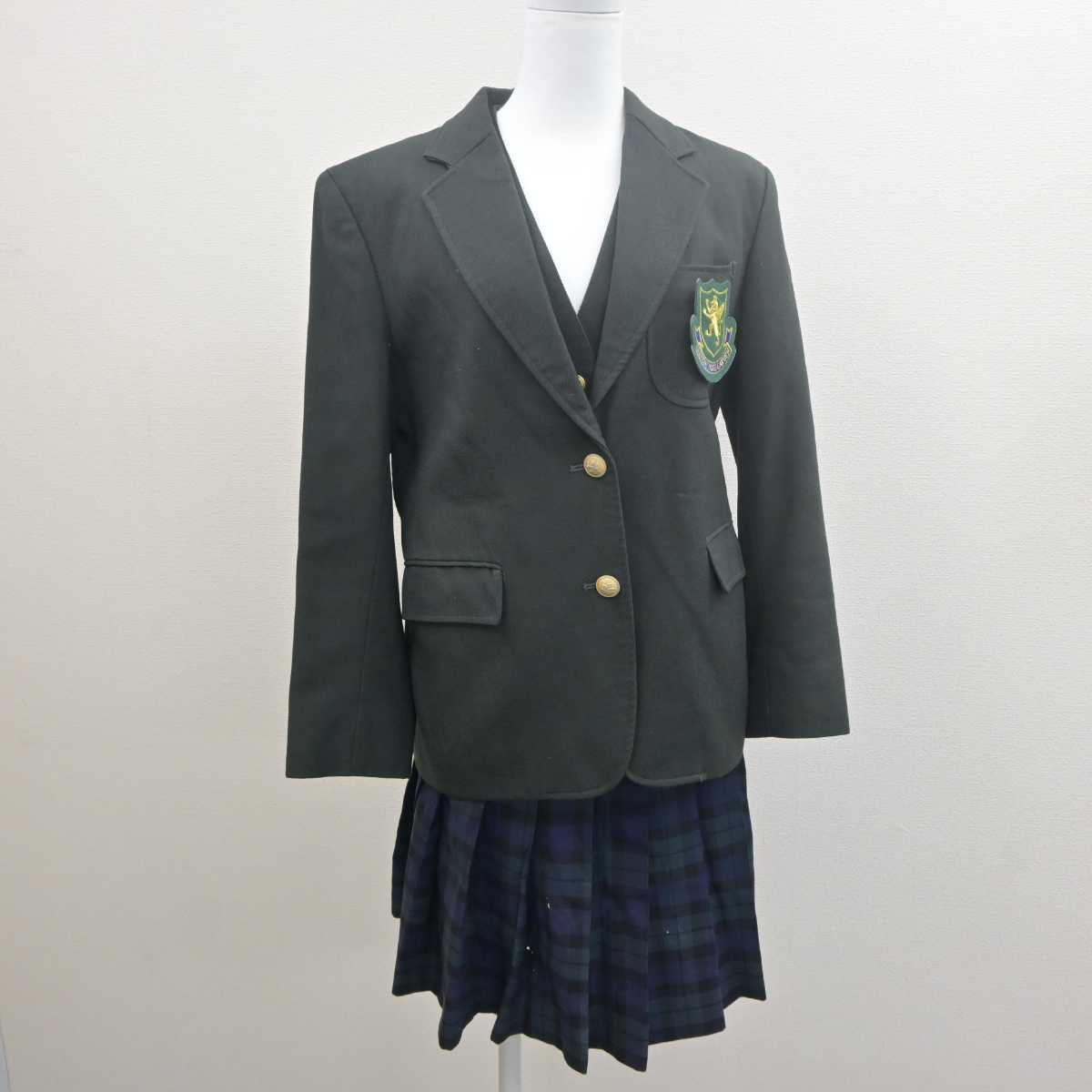 【中古】宮城県 仙台育英学園高等学校 女子制服 4点 (ブレザー・ベスト・スカート) sf061338