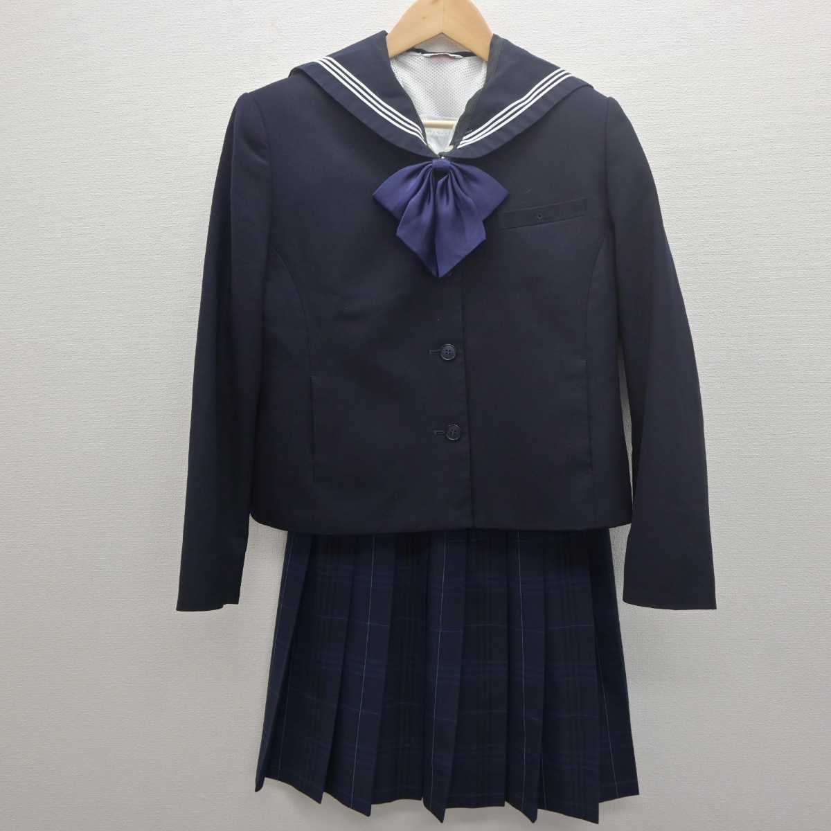 【中古】東京都 校正女子高等学校 女子制服 4点 (ブレザー・セーラー服・スカート) sf061347