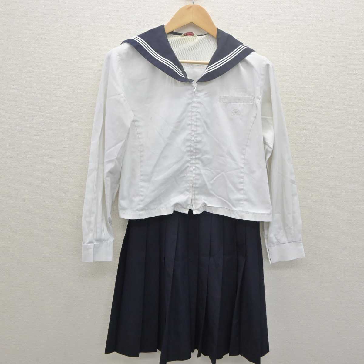 【中古】東京都 校正女子高等学校 女子制服 2点 (セーラー服・スカート) sf061348