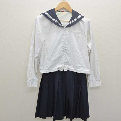 【中古】東京都 校正女子高等学校 女子制服 2点 (セーラー服・スカート) sf061348