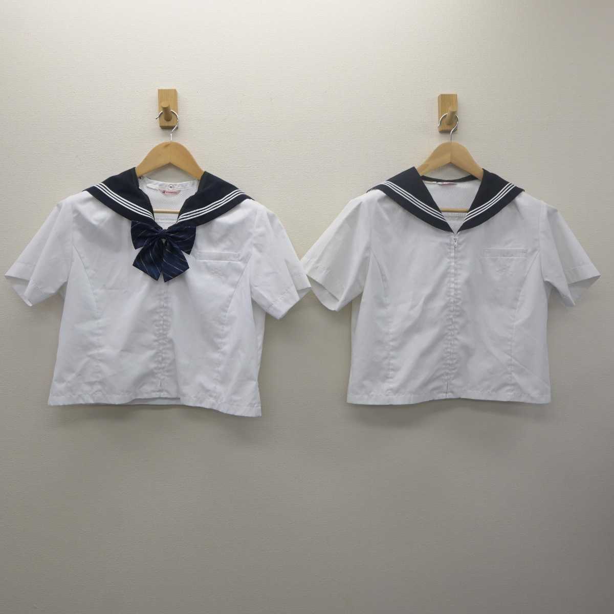 【中古】東京都 校正女子高等学校 女子制服 4点 (セーラー服・スカート) sf061349