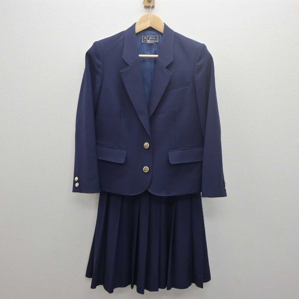 【中古】大阪府 北池田中学校 女子制服 2点 (ブレザー・スカート) sf061354