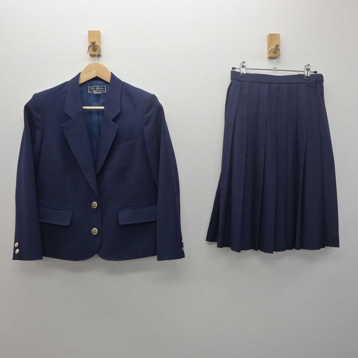 【中古】大阪府 北池田中学校 女子制服 2点 (ブレザー・スカート) sf061354