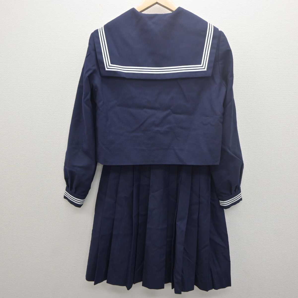 【中古】茨城県 坂本中学校 女子制服 3点 (セーラー服・スカート) sf061355