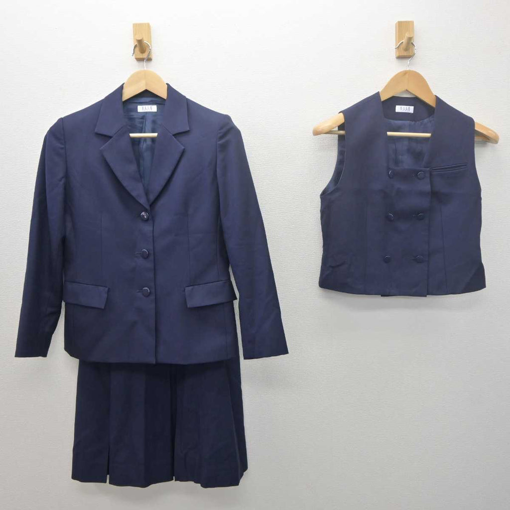 中古】埼玉県 川越女子高等学校 女子制服 3点 (ブレザー・ベスト・スカート) sf061360 | 中古制服通販パレイド