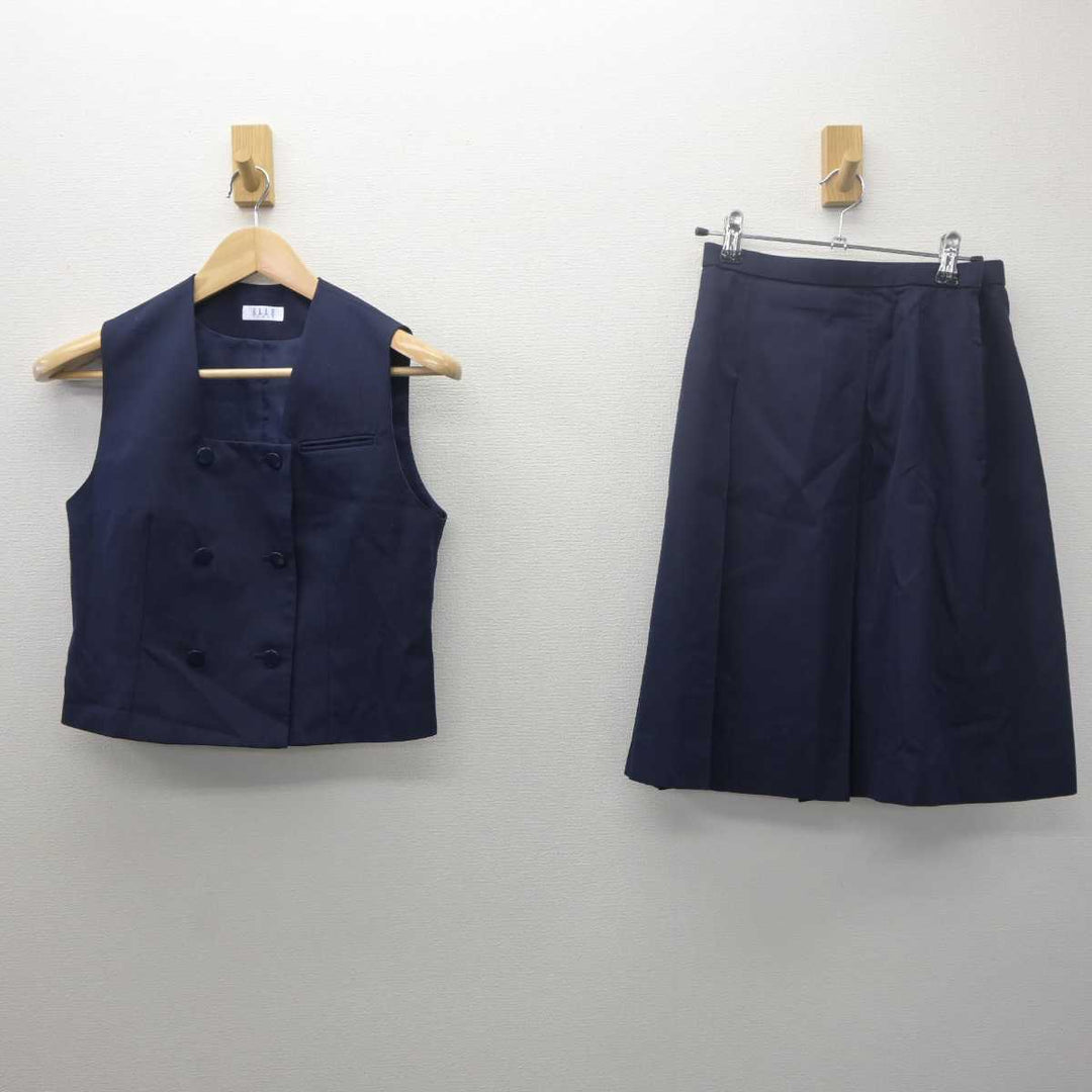 中古】埼玉県 川越女子高等学校 女子制服 2点 (ベスト・スカート) sf061361 | 中古制服通販パレイド