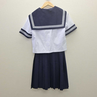 【中古】埼玉県 美原中学校 女子制服 2点 (セーラー服・スカート) sf061372