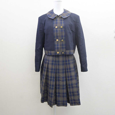 【中古】福岡県 福岡女子高等学校 女子制服 3点 (ブレザー・シャツ・スカート) sf061375