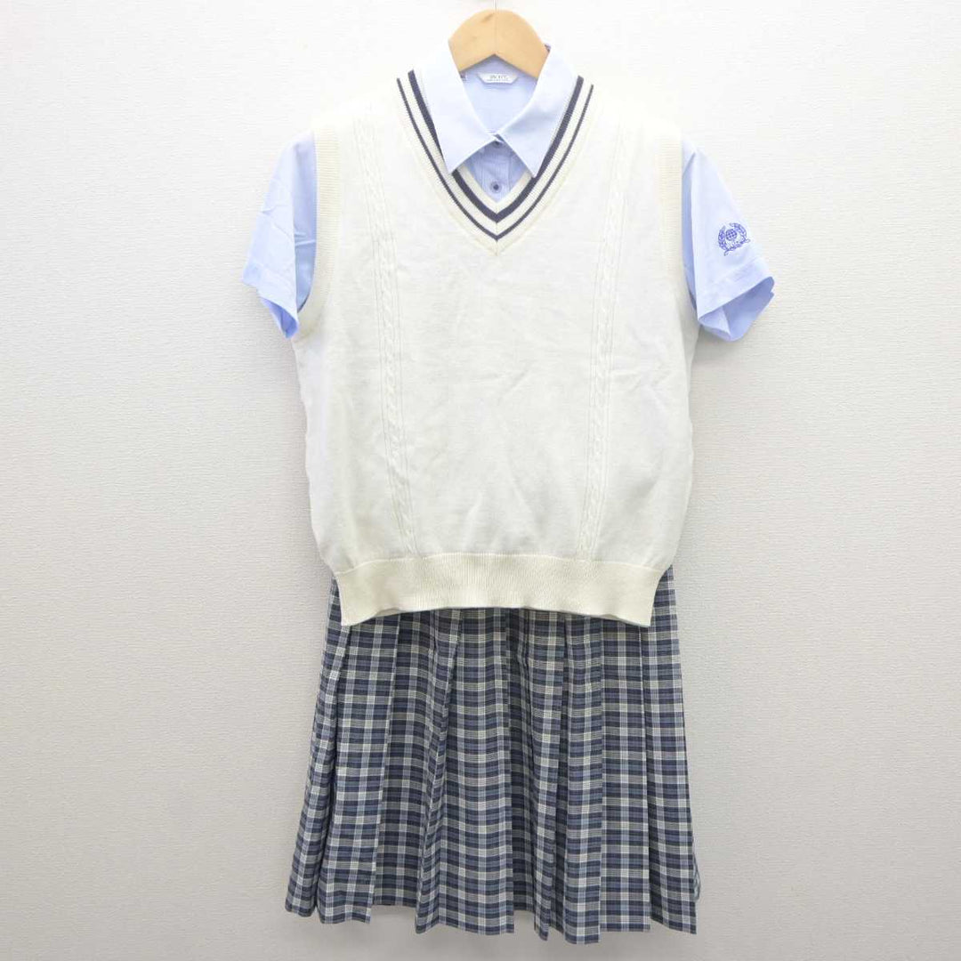 【中古】香川県 香川誠陵高等学校 女子制服 3点 (ニットベスト・シャツ・スカート) sf061388 | 中古制服通販パレイド