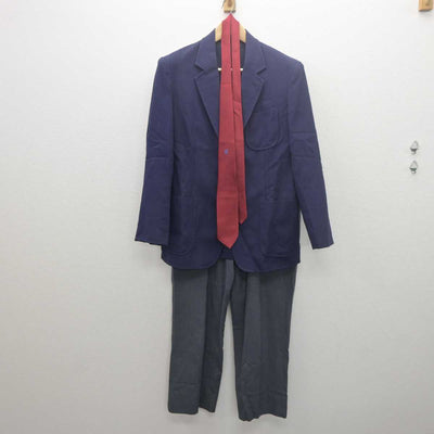 【中古】茨城県 龍ヶ崎第二高等学校 女子制服 3点 (ブレザー・ズボン) sf061391