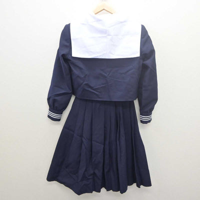 【中古】栃木県 真岡女子高等学校 女子制服 3点 (セーラー服・スカート) sf061396