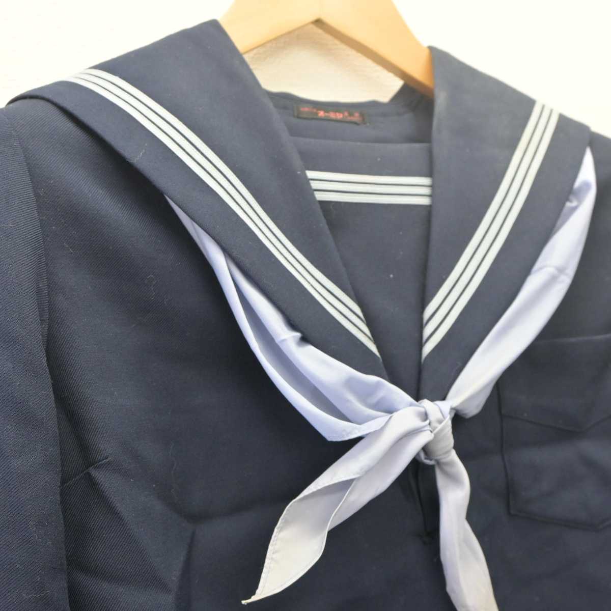 【中古】大阪府 高槻市立第八中学校 女子制服 2点 (セーラー服) sf061399