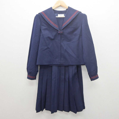 【中古】山梨県 韮崎東中学校 女子制服 2点 (セーラー服・スカート) sf061415