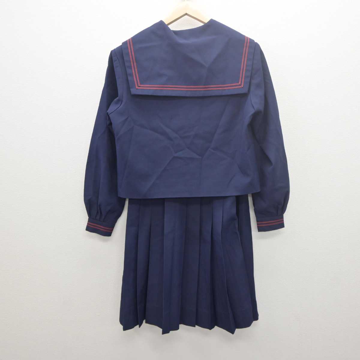 【中古】山梨県 韮崎東中学校 女子制服 2点 (セーラー服・スカート) sf061415