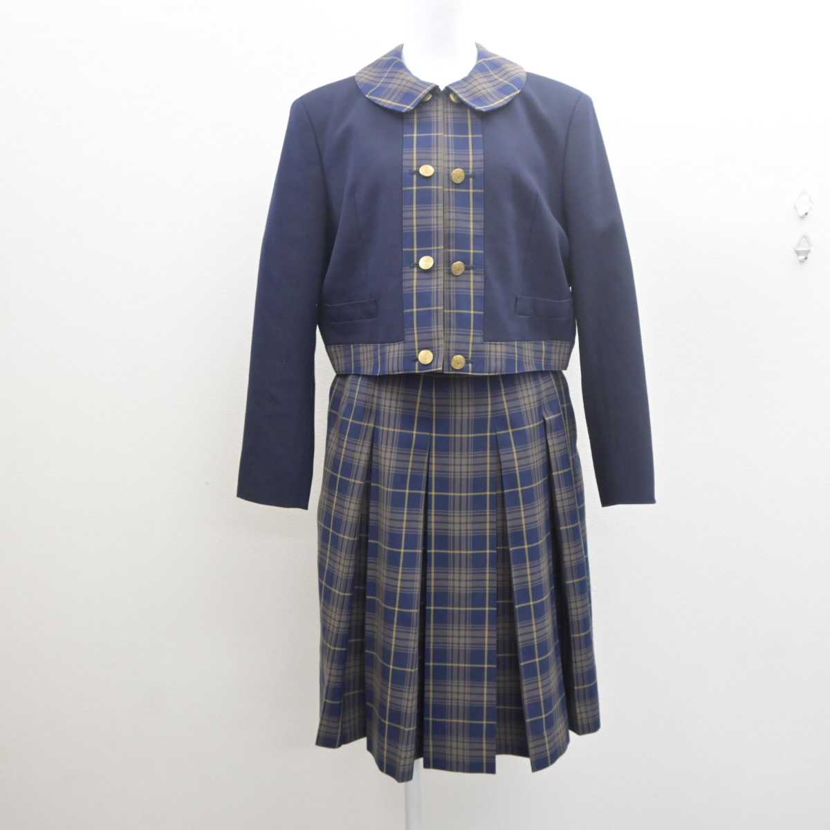 【中古】福岡県 福岡女子高等学校 女子制服 3点 (ブレザー・シャツ・スカート) sf061417