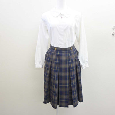 【中古】福岡県 福岡女子高等学校 女子制服 3点 (ブレザー・シャツ・スカート) sf061417