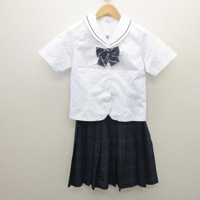 【中古】岡山県 玉野高等学校 女子制服 3点 (シャツ・スカート) sf061421