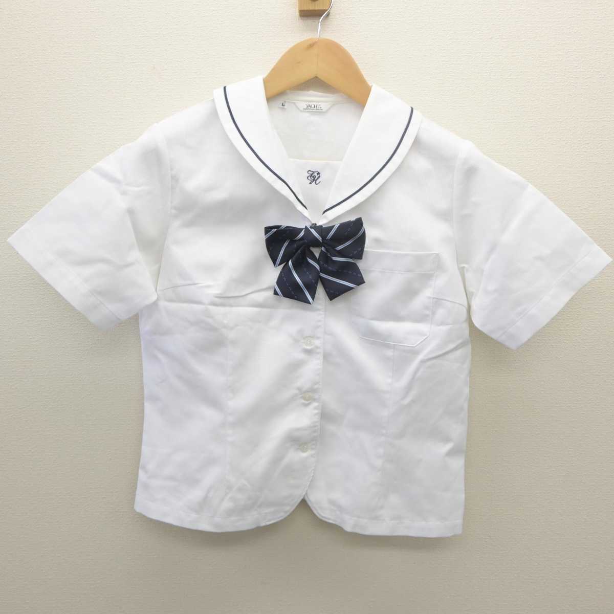 【中古】岡山県 玉野高等学校 女子制服 3点 (シャツ・スカート) sf061421