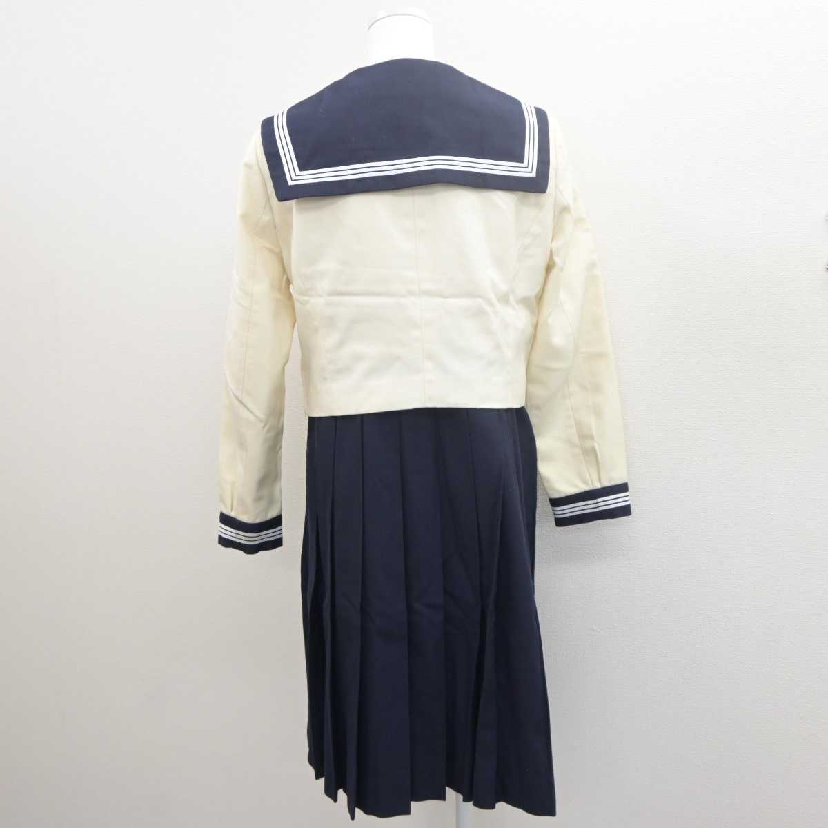 【中古】福岡県 博多女子高等学校 女子制服 3点 (セーラー服・ジャンパースカート) sf061439