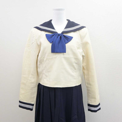 【中古】福岡県 博多女子高等学校 女子制服 3点 (セーラー服・ジャンパースカート) sf061439