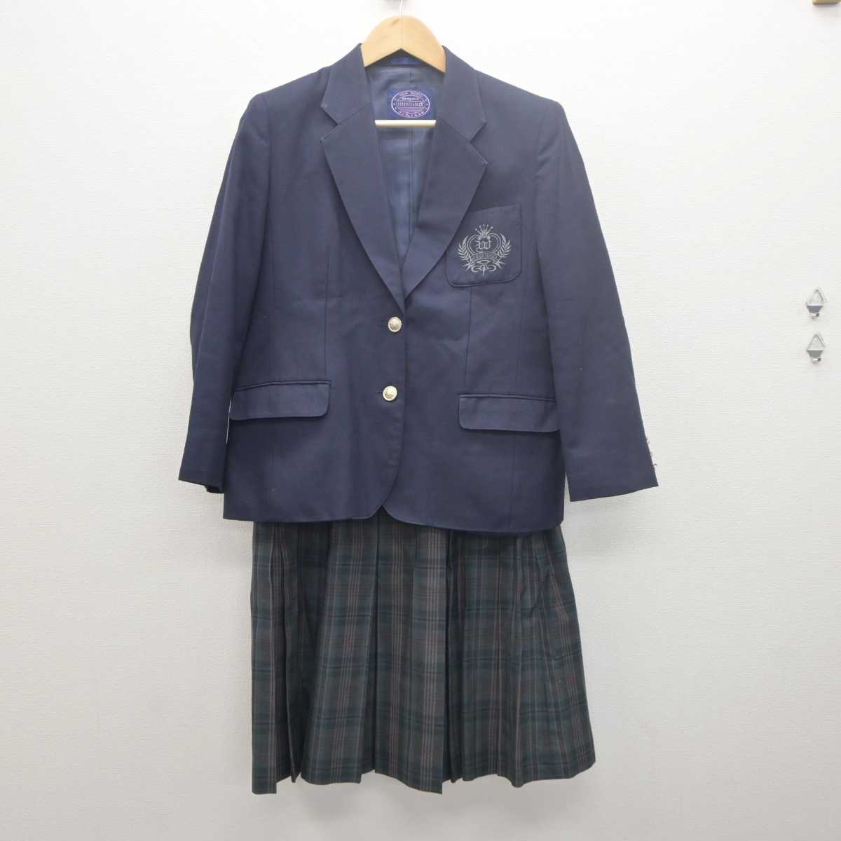 【中古】福岡県 三井高等学校 女子制服 3点 (ブレザー・スカート) sf061440