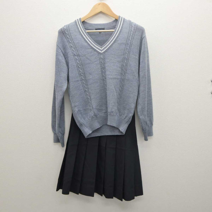 【中古】滋賀県 比叡山高等学校 女子制服 3点 (ブレザー・ニット・スカート) sf061441 | 中古制服通販パレイド