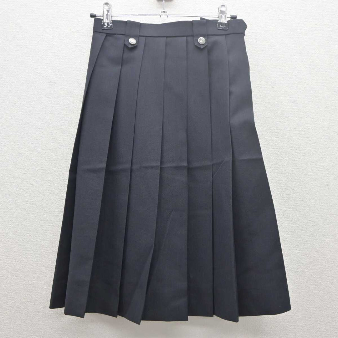 高校バトン部　ウェア 赤黒スカートセット 中古】滋賀県 比叡山高等学校 女子制服 4点 (ブレザー・ニット