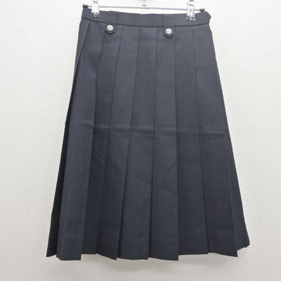 【中古】滋賀県 比叡山高等学校 女子制服 3点 (ニットベスト・シャツ・スカート) sf061443